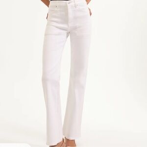 Veronica Beard Crosbie Slim Wide Leg Jeans
